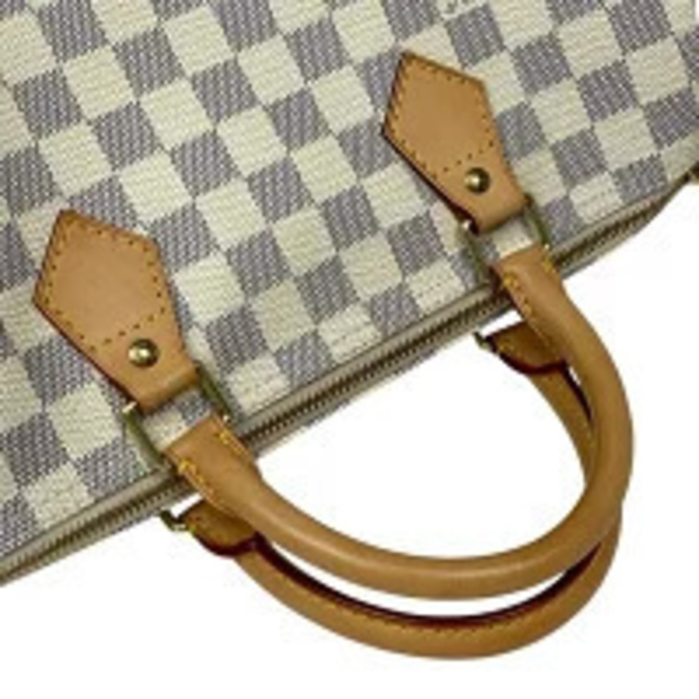 Louis Vuitton White Boston Azur Bag Handbag Speedy Damier White - Picture 4 of 7